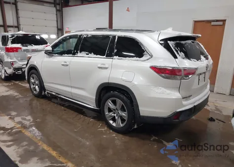 2014 Toyota Highlander Limited Platinum V6 z USA, uszkodzony, nr VIN 5TDDKRFH5ES021119